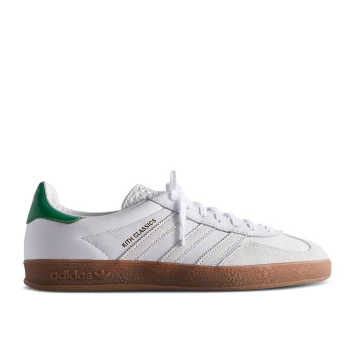 アディダス Adidas 【 Kith X Gazelle Indoor \u0027Classics Program\u0027 Men White/Fairway Green 】 ガゼル メンズ 白いこと 白いこと green 緑・緑であること
