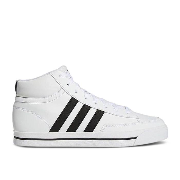 アディダス Adidas 【 Retrovulc Mid \u0027White Black\u0027 Men Cloud White/Core Black/Grey Two 】 ミッド メンズ 白いこと 白いこと 中核グループ 黒いこと 黒いこと 薄墨色 薄墨色