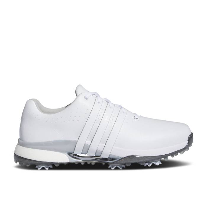 アディダス Adidas 【 Tour 360 24 Golf \u0027White Silver Metallic\u0027 Men Cloud White/Cloud White/Silver Metallic 】 golf ゴルフ Silver しろがね色・しろがね色 メンズ 白いこと 白いこと Silver しろがね色・しろがね色