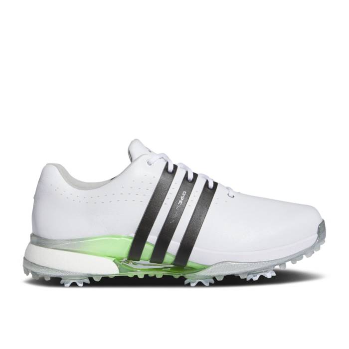 アディダス Adidas 【 Tour 360 24 Golf Wide \u0027White Green Spark\u0027 Men Cloud White/Core Black/Green Spark 】 golf ゴルフ green 緑・緑であること メンズ 白いこと 白いこと 中核グループ 黒いこと 黒いこと green 緑・緑であること