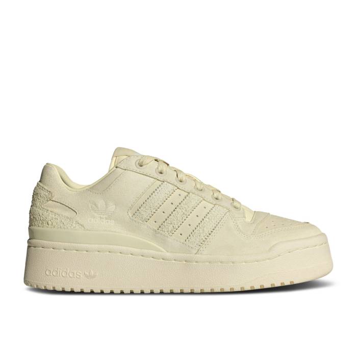 アディダス Adidas 【 Wmns Forum Bold Stripes \u0027Cream\u0027 Women Supplier Colour/Supplier Colour/Cloud White 】 討論会 レディース 白いこと 白いこと