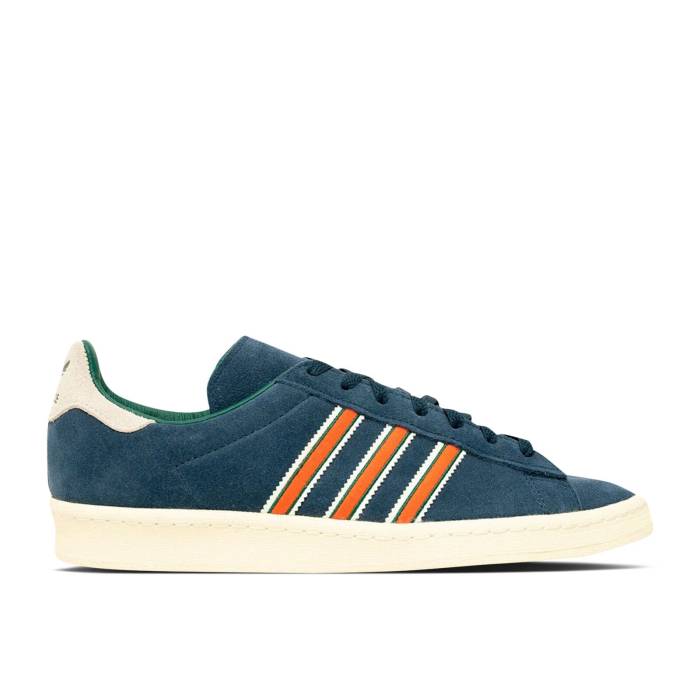 アディダス Adidas 【 Campus 80S \u0027Navy Collegiate Orange\u0027 Men Navy/Collegiate Orange/Crystal White 】 校庭 メンズ 紺色 米国海軍 orange 橙・オレンジ色 白いこと 白いこと