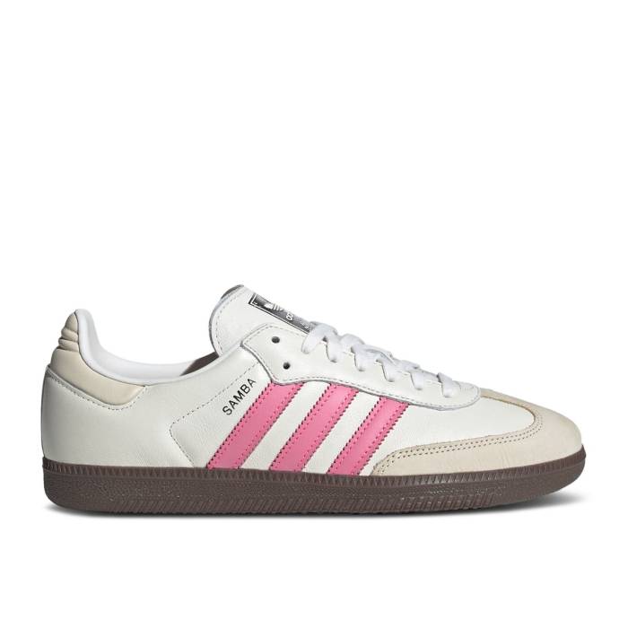アディダス Adidas 【 Wmns Samba Og \u0027White Lucid Pink\u0027 Women Cloud White/Lucid Pink/Wonder White 】 サンバ レディース 白いこと 白いこと pink サクラ色