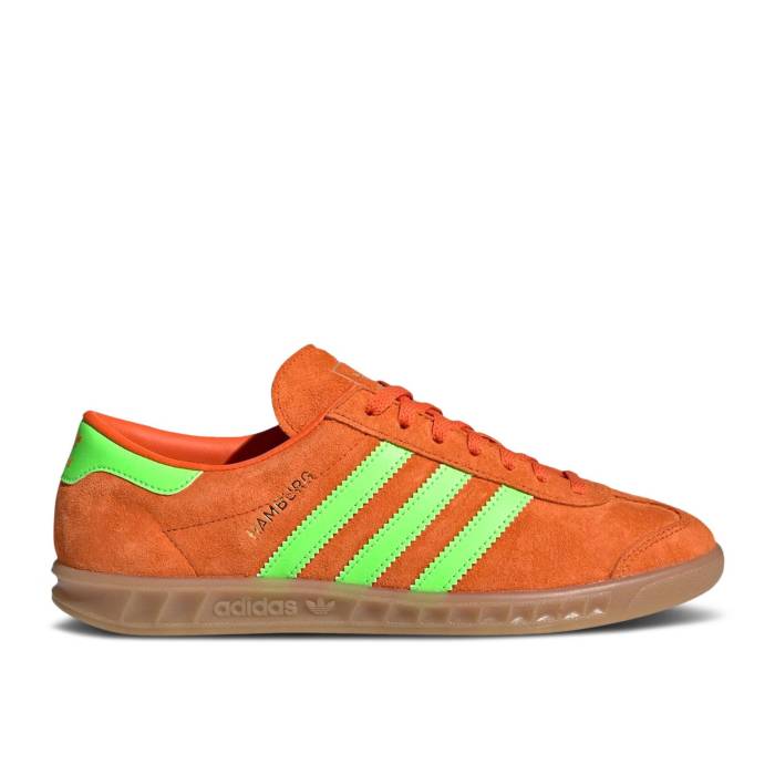 アディダス Adidas 【 Wmns Hamburg \u0027Orange Solar Green Gum\u0027 Women Orange/Solar Green/Gum 】 green 緑・緑であること レディース orange 橙・オレンジ色 green 緑・緑であること