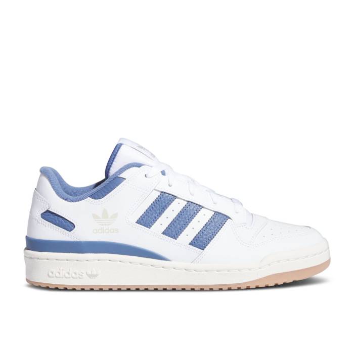 アディダス Adidas 【 Forum Low Cl 'White Crew Blue Gum' Men Cloud White/Crew Blue/Cloud White 】 フォーラム クルー 青色 ブルー メンズ 白色 ホワイト クルー 青色 ブルー