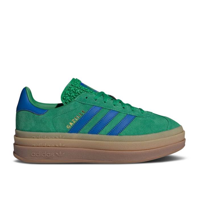 アディダス Adidas 【 Wmns Gazelle Bold Green Blue Gum Women Green/Supplier Color/Green 】 ガゼル 青色 ブルー レディース green 緑・グリーン