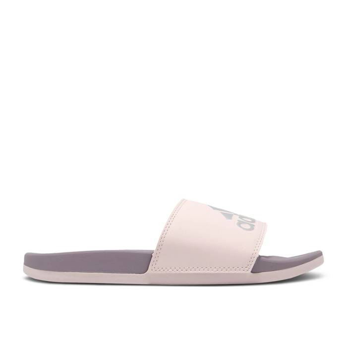 アディダス Adidas 【 Wmns Adilette Comfort Slide \u0027Preloved Fig\u0027 Women Preloved Fig/Silver Metallic/Putty Mauve 】 アディレッタ Slide サンダル レディース Silver しろがね色・しろがね色