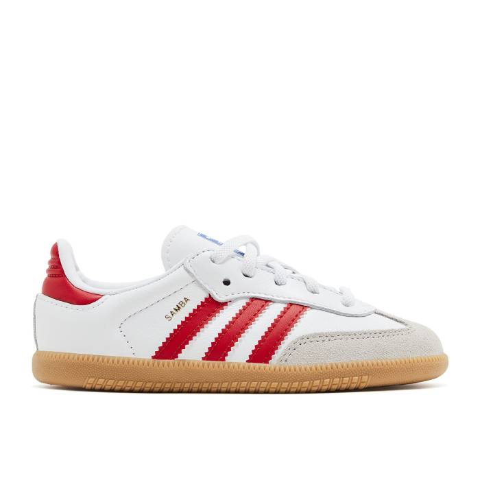 アディダス Adidas 【 Samba Og I 'White Collegiate Red Gum' Infant Cloud White/Collegiate Red/Gum 】 サンバ Red 赤・レッド ベビー 白色 ホワイト Red 赤・レッド