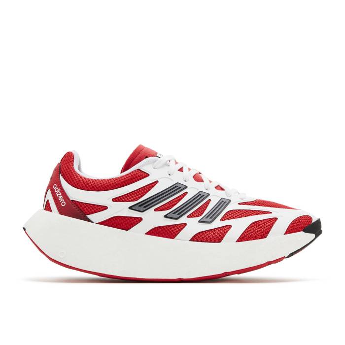 アディダス Adidas 【 Adizero Aruku White Pure Ruby Men Cloud White/Pure Ruby/Core Black 】 アディゼロ ピュア メンズ 白色 ホワイト ピュア コア 黒色 ブラック