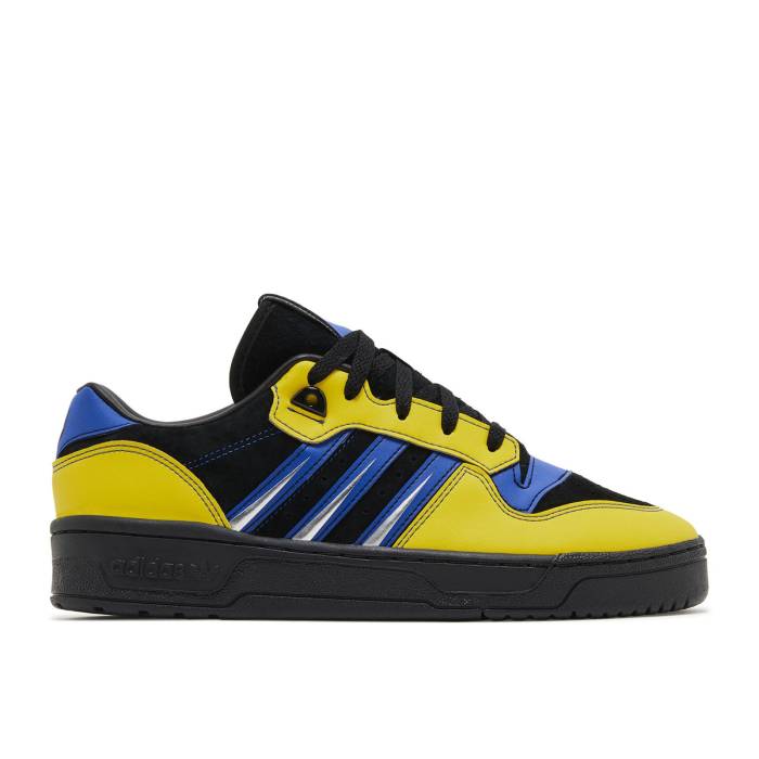 アディダス Adidas 【 Marvel X Rivalry 86 Low \u0027Wolverine\u0027 Men Core Black/Team Yellow/Royal Blue 】 メンズ 中核グループ 黒いこと 黒いこと Team 野球クラブ yellow 黄味がかった・黄色 青み 青色