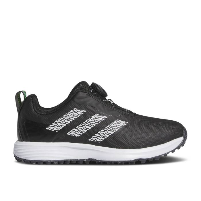 アディダス Adidas 【 Codechaos 25 Boa J 'Black White' Youth Core Black/Cloud White/Lucid Lemon 】 ジュニア キッズ コア 黒色 ブラック 白色 ホワイト｜スニケス