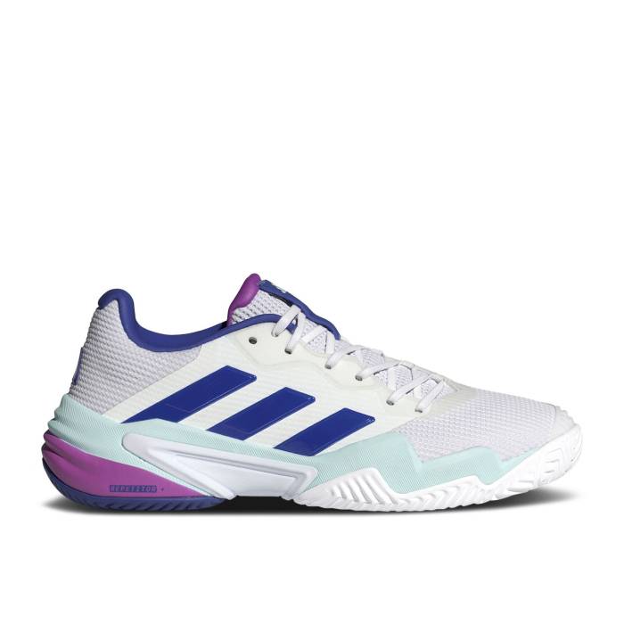 アディダス Adidas 【 Barricade 13 \u0027White Lucid Blue\u0027 Men Cloud White/Lucid Blue/Semi Flash Aqua 】 防柵 13 サー青少年 メンズ 白いこと 白いこと 青碧 青色 アクア メンズ靴-靴-スニーカー