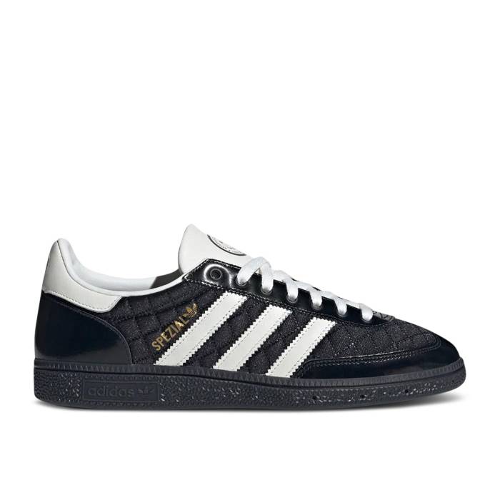 アディダス Adidas 【 The Blue Trio X Handball Spezial \u0027Black White\u0027 Men Core Black/Core White/Gold Metallic 】 青碧 青碧 ハンドボール スペシアル メンズ 中核グループ 黒いこと 黒いこと 白いこと 白いこと ゴールド