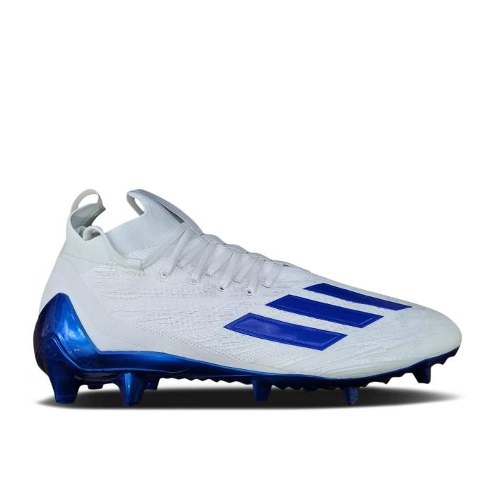 アディダス Adidas 【 Adizero Primeknit Cleats 'White Royal Blue' Men White/Royal Blue 】 アディゼロ クリーツ スパイク メンズ 白色 ホワイト 青色 ブルー