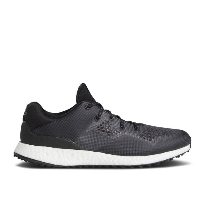 アディダス Adidas 【 Crossknit Dpr Golf \u0027Black Grey\u0027 Men Core Black/Cloud White/Grey Five 】 golf ゴルフ メンズ 中核グループ 黒いこと 黒いこと 白いこと 白いこと 薄墨色 薄墨色