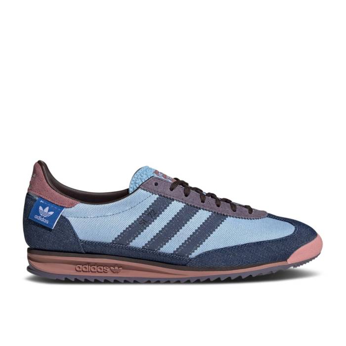 アディダス Adidas 【 Kseniaschnaider X Wmns Sl72 Og \u0027Blue Denim\u0027 Women Supplier Colour/Supplier Colour/Preloved Crimson 】 レディース クリムゾン