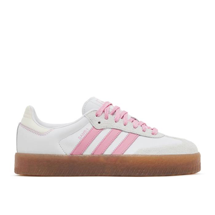 アディダス Adidas 【 Wmns Sambae \u0027White Bliss Pink\u0027 Women Cloud White/Bliss Pink/Off White 】 レディース 白いこと 白いこと pink サクラ色