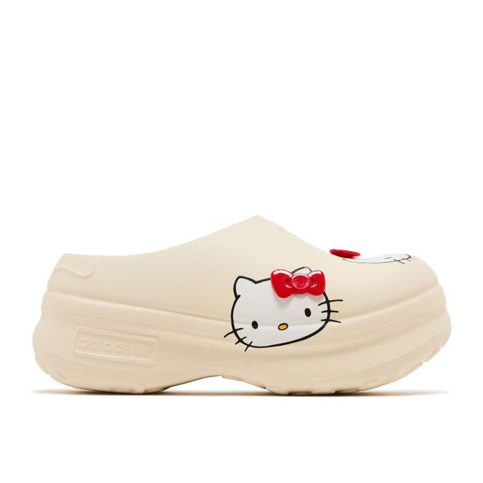 アディダス Adidas 【 Hello Kitty X Wmns Adifom Stan Smith Mule \u002750Th Anniversary Pack - Off White\u0027 Women Off White/Red/Cloud White 】 レディース 白いこと 白いこと Red 赤・赤いこと