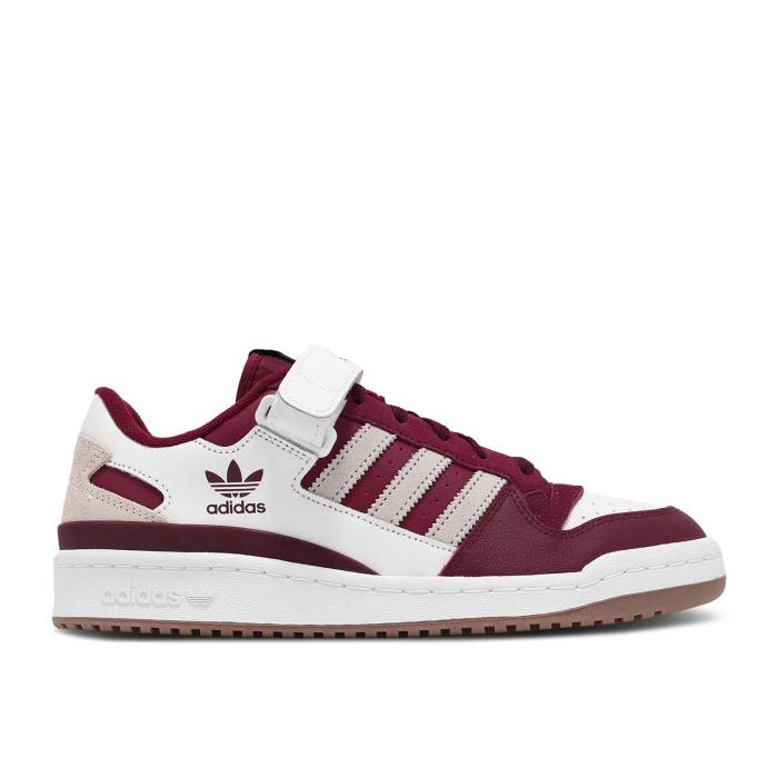 アディダス Adidas 【 Forum Low Collegiate Burgundy Grey Men Collegiate Burgundy/Grey One/Cloud White 】 フォーラム ワイン色・バーガンディー メンズ ワイン色・バーガンディー 灰色 グレー 白色 ホワイト