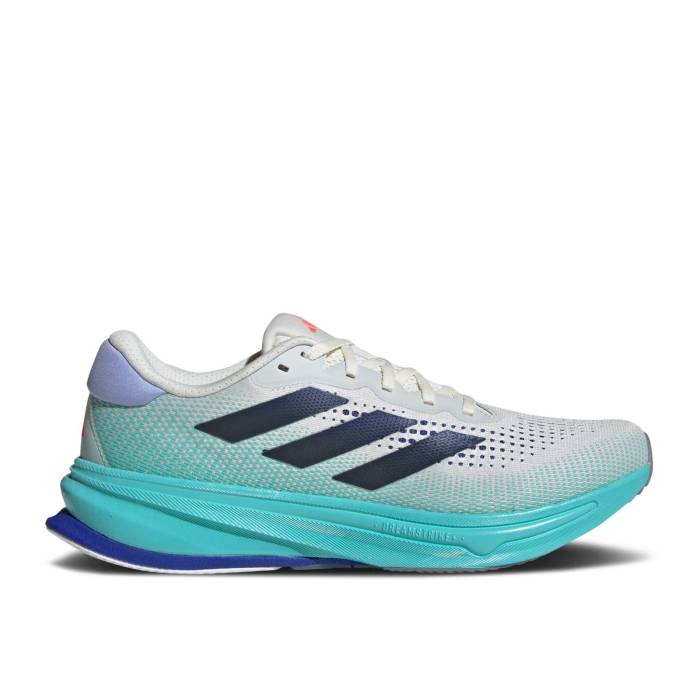 アディダス Adidas 【 Wmns Supernova Rise Lucid Blue Flash Aqua Women Off White/Lucid Blue/Flash Aqua 】 スーパーノバ・ノヴァ ライズ 青色 ブルー レディース 白色 ホワイト 青色 ブルー アクア