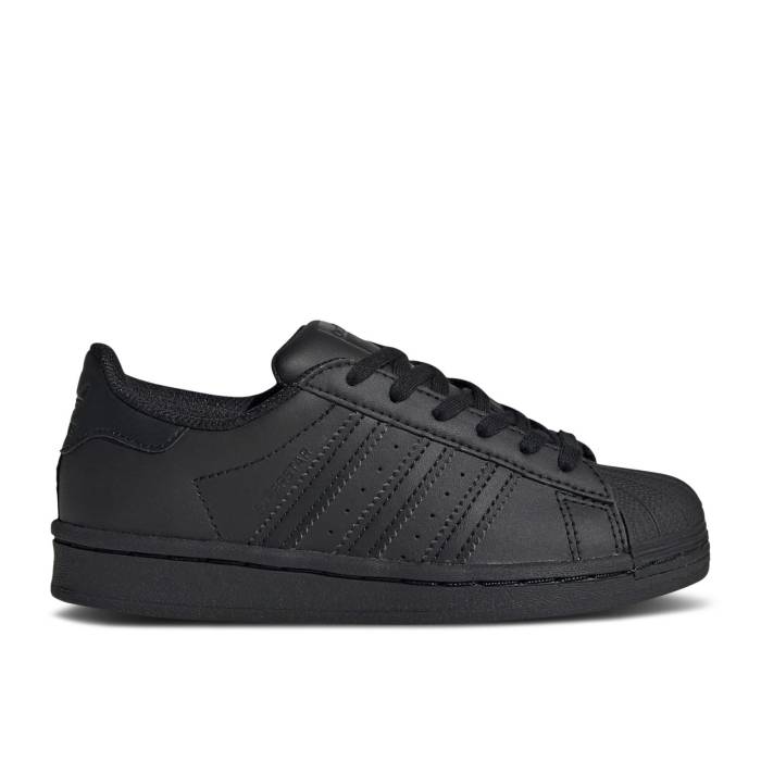 アディダス Adidas 【 Superstar C Triple Black Youth Core Black/Core Black/Core Black 】 Superstar スーパースター ジュニア キッズ コア 黒色 ブラック