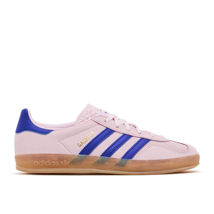 アディダス Adidas 【 Wmns Gazelle Indoor \u0027Clear Pink Lucid Blue\u0027 Women Clear Pink/Lucid Blue/Gum 】 ガゼル pink サクラ色 レディース pink サクラ色 青み 青色