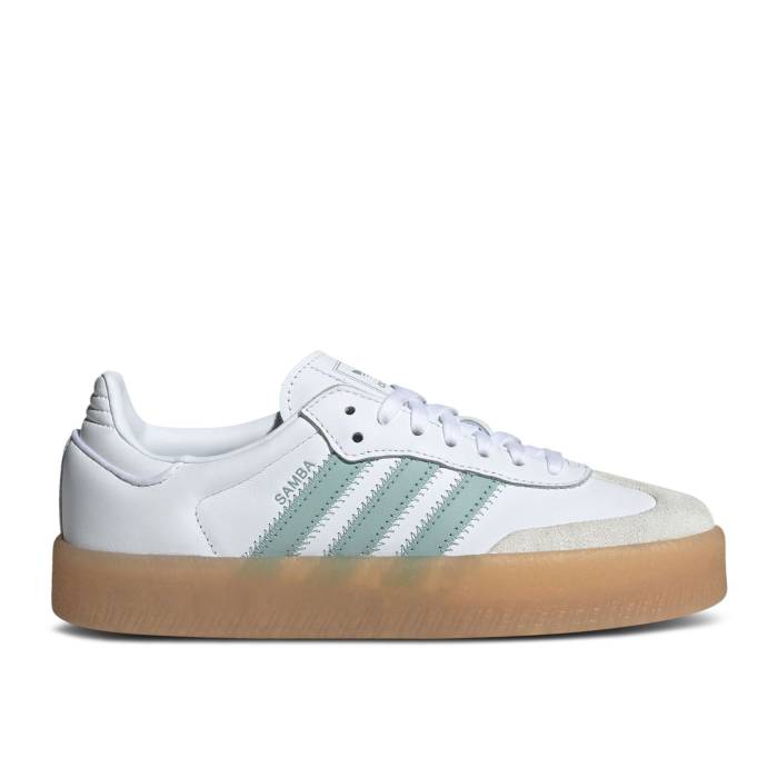 アディダス Adidas 【 Wmns Sambae 'White Wonder Blue' Women Cloud White/Wonder Blue/Off White 】 レディース 白色 ホワイト 青色 ブルー