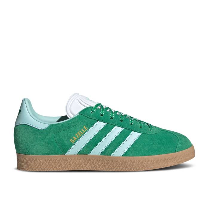 アディダス Adidas 【 Wmns Gazelle \u0027Green Semi Flash Aqua\u0027 Women Green/Semi Flash Aqua/Gold Metallic 】 ガゼル レディース green 緑・緑であること アクア ゴールド