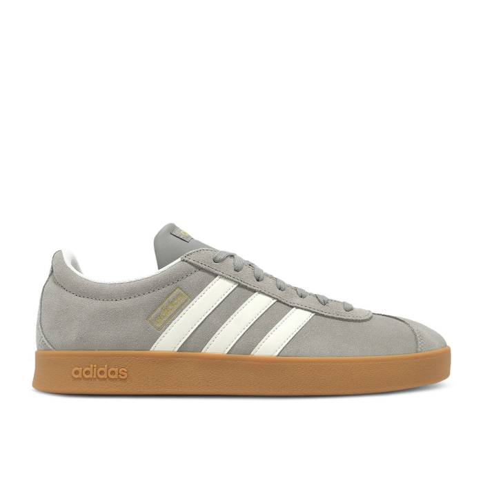 アディダス Adidas 【 Vl Court 2.0 'Silver Pebble Gum' Men Silver Pebble/Off White/Gold Metallic 】 コート メンズ Silver 銀色・シルバー 白色 ホワイト ゴールド