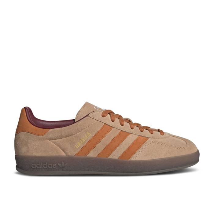 アディダス Adidas 【 Gazelle Indoor Warm Sandstone Craft Ochre Men Warm Sandstone/Craft Ochre/Shadow Red 】 ガゼル メンズ ウォーム シャドー・シャドウ Red 赤・レッド
