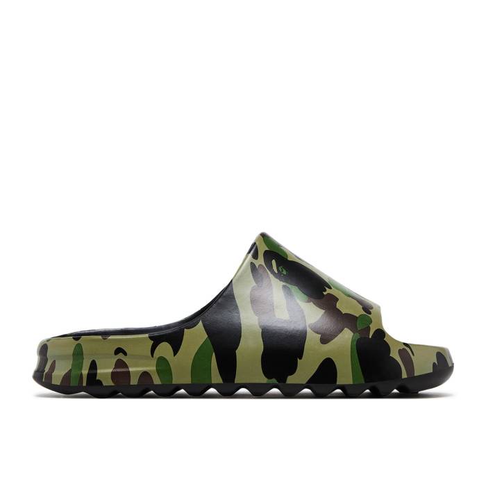 ベイプ Bape 【 1St Camo Slide Sandal Green Men Green 】 カモ柄 Slide サンダル メンズ green 緑・グリーン