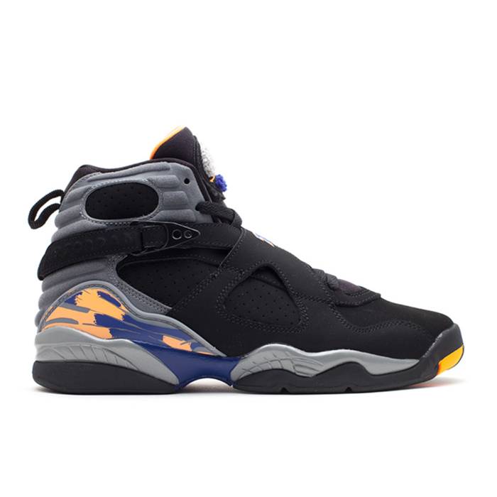 ナイキ エアジョーダン Air Jordan 【 Jordan 8 Retro ガウス \u0027Phoenix Suns\u0027 Youth Blk/Brght Ctrsgry-Dp Ryl-B 】 レトロ 御坊っちゃん キッズ キッズファッション-キッズ・ベビー・マタニティ-靴