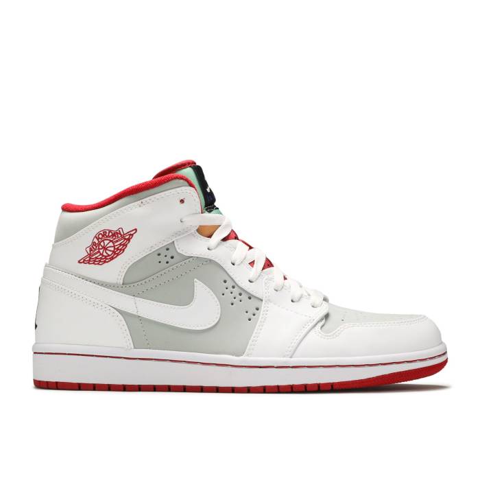 ナイキ エアジョーダン Air Jordan 【 Jordan 1 Retro Hare 2009 Men Light Silver/White-True Red 】 レトロ メンズ Silver 銀色・シルバー Red 赤・レッド