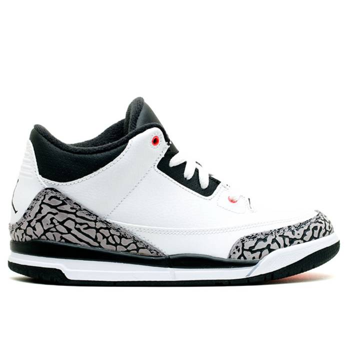 ナイキ エアジョーダン Air Jordan 【 Jordan 3 Retro Bp 'Infrared 23' Youth White / Black-Wlf Grey-Infrrd 23 】 レトロ ジュニア キッズ 白色 ホワイト|スニケス