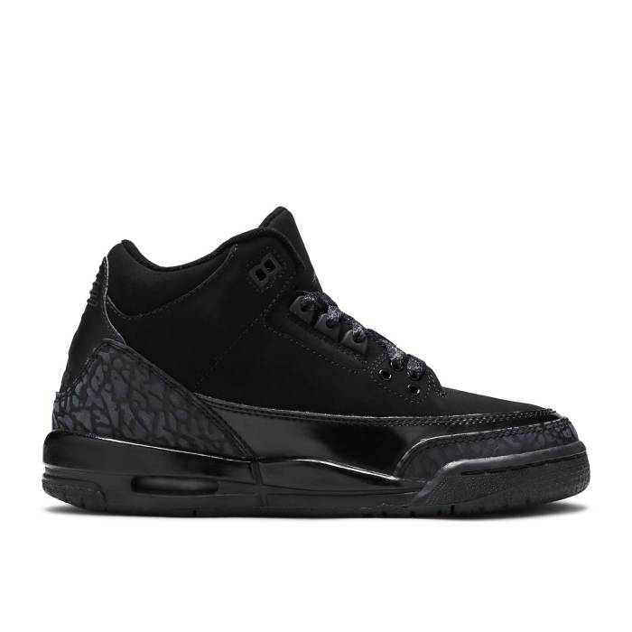 ナイキ　エアジョーダン Air Jordan 【 Jordan 3 Retro Gs 'Black Cat' Youth Black/Dark Charcoal-Black 】 レトロ ジュニア キッズ 黒色 ブラック｜スニケス 58,080円