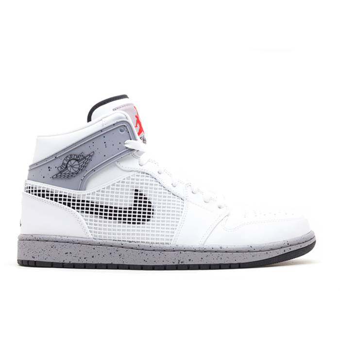 ナイキ　エアジョーダン Air Jordan 【 Jordan 1 Retro 89 'White Cement' Men White/Black-Cement Grey-Fr Red 】 レトロ メンズ 白色 ホワイト Red 赤・レッド｜スニケス