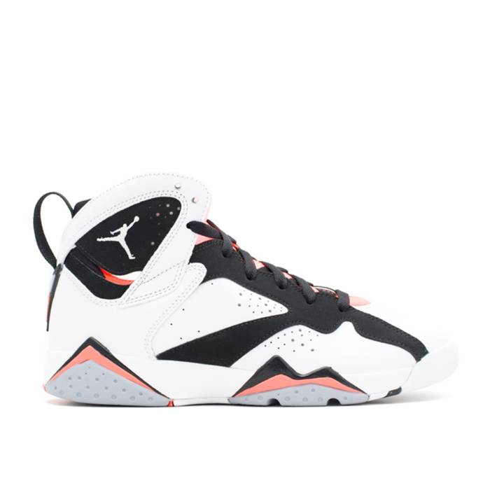 ナイキ エアジョーダン Air Jordan 【 Jordan 7 Retro Gg \u0027Hot Lava\u0027 Youth White/Black-Hot Lava-Wolf Grey 】 レトロ 御坊っちゃん キッズ 白いこと 白いこと 薄墨色 薄墨色 スニーカー-キッズファッション-靴
