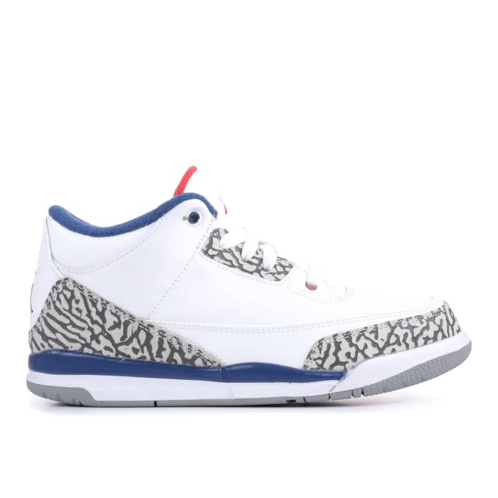 ナイキ エアジョーダン Air Jordan 【 Jordan 3 Retro Ps True Blue 2016 Youth White/Fire Red-True Blue 】 レトロ ジュニア キッズ 白色 ホワイト ファイア 青色 ブルー