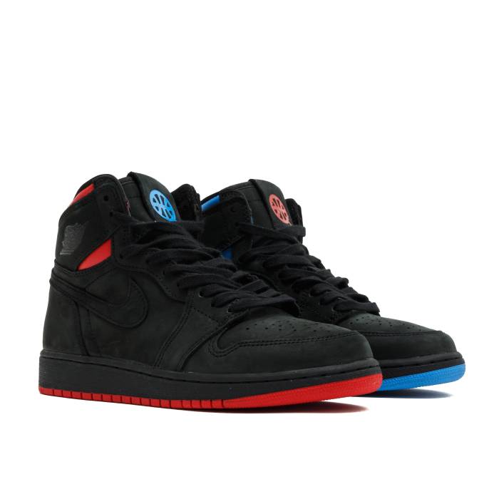 ナイキ エアジョーダン Air Jordan 【 Jordan 1 Retro High Og Bg \u0027Quai 54\u0027 Youth Black/Italy Blue-University Red 】 レトロ ご機嫌 御坊っちゃん キッズ 黒いこと 黒いこと Red 赤・赤いこと キッズファッション-キッズ・ベビー・マタニティ-スニーカー