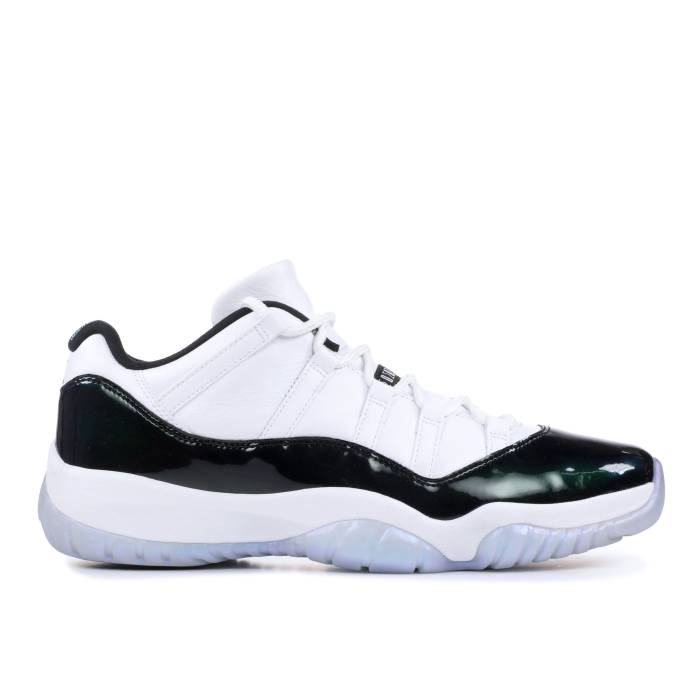 ナイキ エアジョーダン Air Jordan 【 Jordan 11 Retro Low \u0027Emerald\u0027 Men White/Emerald Rise-Black 】 レトロ メンズ 白いこと 白いこと
