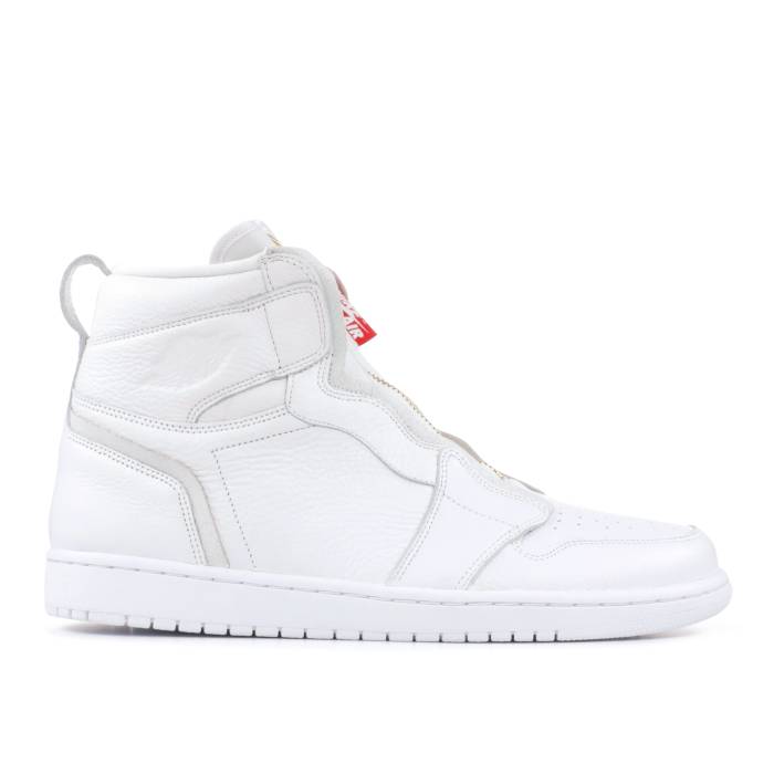 ナイキ　エアジョーダン Air Jordan 【 Wmns Jordan 1 Retro High Zip 'White' Women White/University Red 】 レトロ ハイ レディース 白色 ホワイト Red 赤・レッド