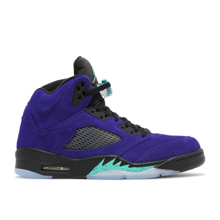 ナイキ エアジョーダン Air Jordan 【 Jordan 5 Retro \u0027Alternate Grape\u0027 Men Grape Ice/Black/Clear/New Emerald 】 レトロ メンズ 黒いこと 黒いこと