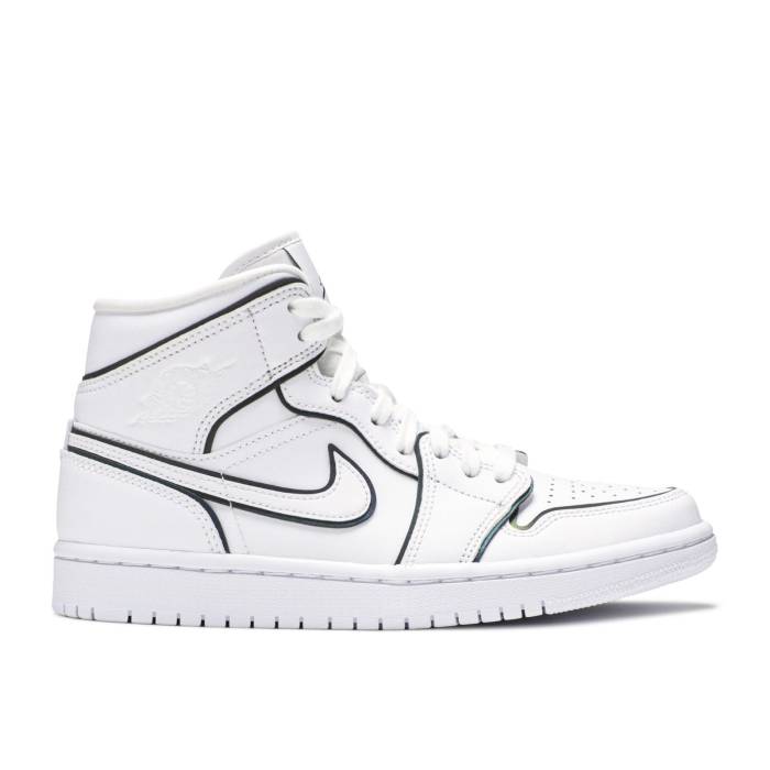 ナイキ エアジョーダン Air Jordan 【 Wmns Jordan 1 Mid Se \u0027Iridescent Trim\u0027 Women 】 ミッド レディース スニーカー-レディース靴