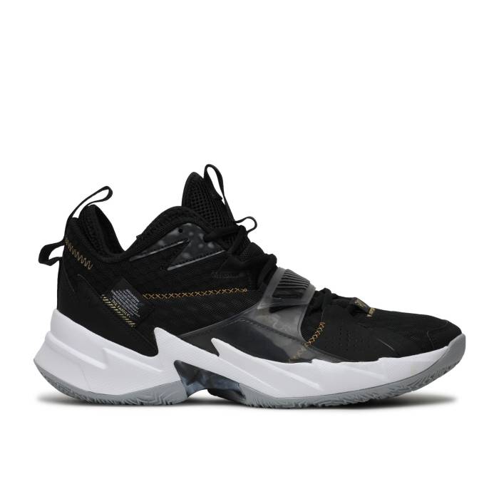 ナイキ エアジョーダン Air Jordan 【 Jordan Why Not Zer0.3 \u0027The Family\u0027 Men Black/Metallic Gold-White 】 メンズ 黒いこと 黒いこと