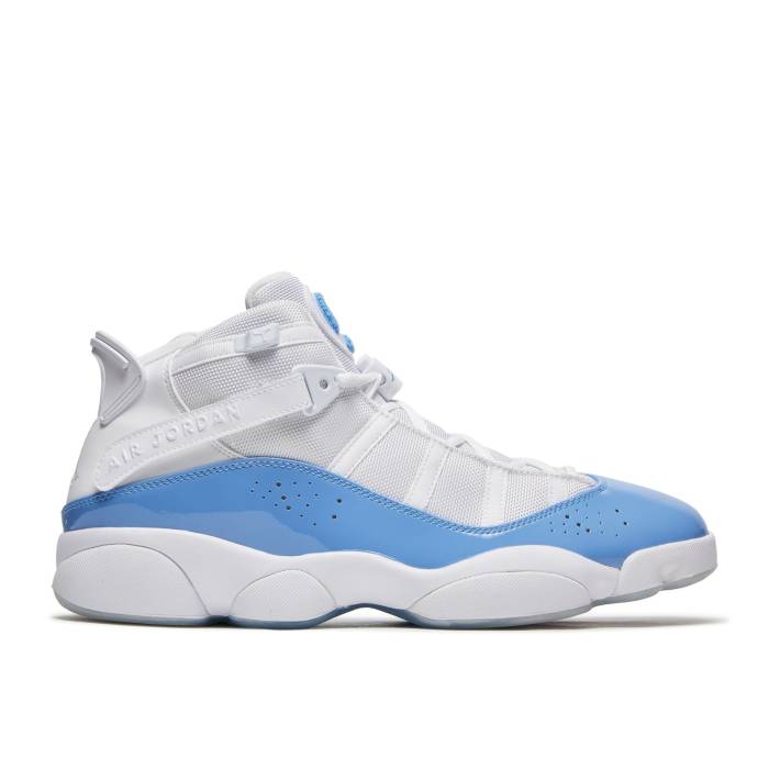 ナイキ エアジョーダン Air Jordan 【 Jordan 6 Rings \u0027Unc\u0027 Men White/Valor Blue/Ice-White 】 輪っか メンズ 白いこと 白いこと 青碧 青碧