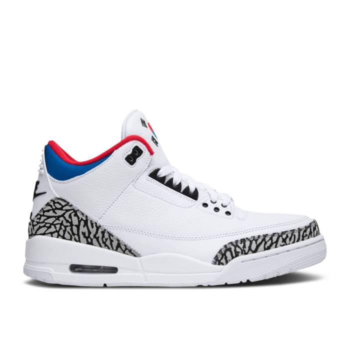 ナイキ　エアジョーダン Air Jordan 【 Jordan 3 Retro 'Seoul' Sample Men White/Soar/Atom Red 】 レトロ メンズ 白色 ホワイト Red 赤・レッド