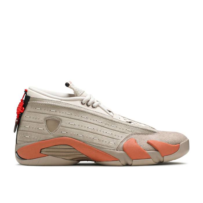 ナイキ エアジョーダン Air Jordan 【 Clot X Jordan 14 Retro Low \u0027Terracotta\u0027 Men Sepia Stone/Terra Blush/Desert Sand 】 クロット レトロ メンズ 砂色・真砂