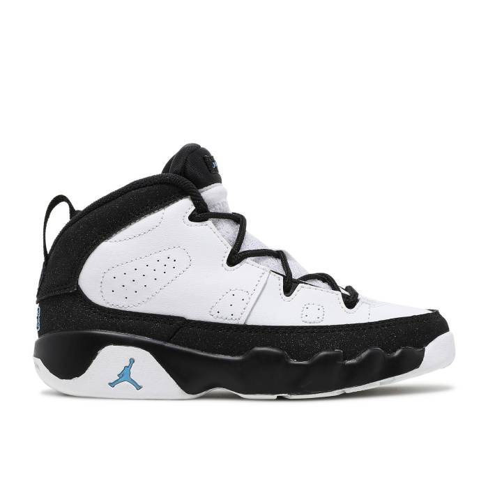 ナイキ エアジョーダン Air Jordan 【 Jordan 9 Retro Td \u0027University Blue\u0027 Infant White/University Blue/Black 】 レトロ もの言う花 白いこと 白いこと 青碧 青碧 黒いこと 黒いこと