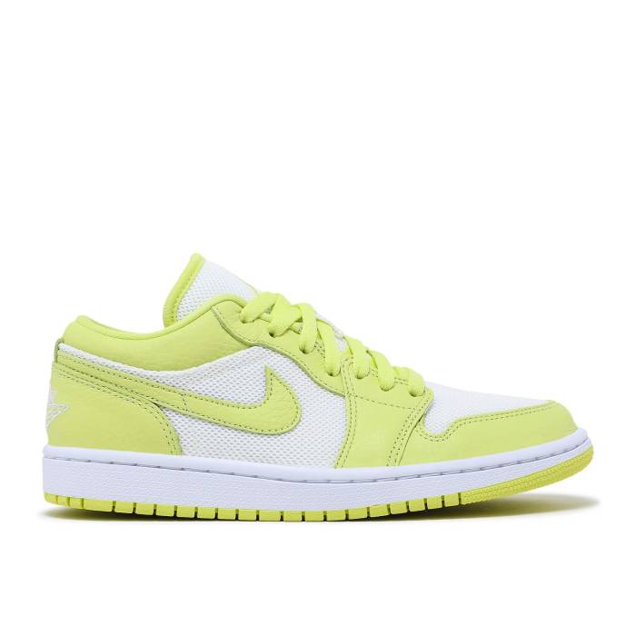 ナイキ エアジョーダン Air Jordan 【 Wmns Jordan 1 Low \u0027Limelight\u0027 Women Summit White/Limelight 】 レディース 白いこと 白いこと