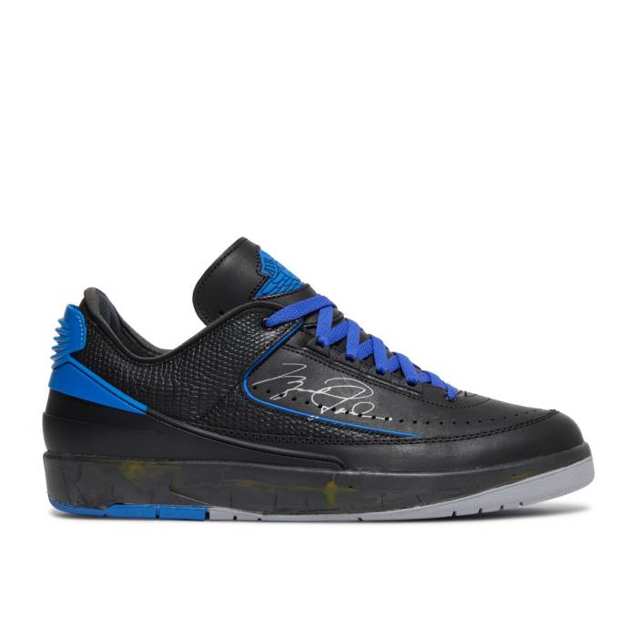 ナイキ エアジョーダン Air Jordan 【 Off-White X Jordan 2 Retro Low Sp Black Varsity Royal Men Black/Varsity Royal 】 オフホワイト レトロ メンズ 黒色 ブラック